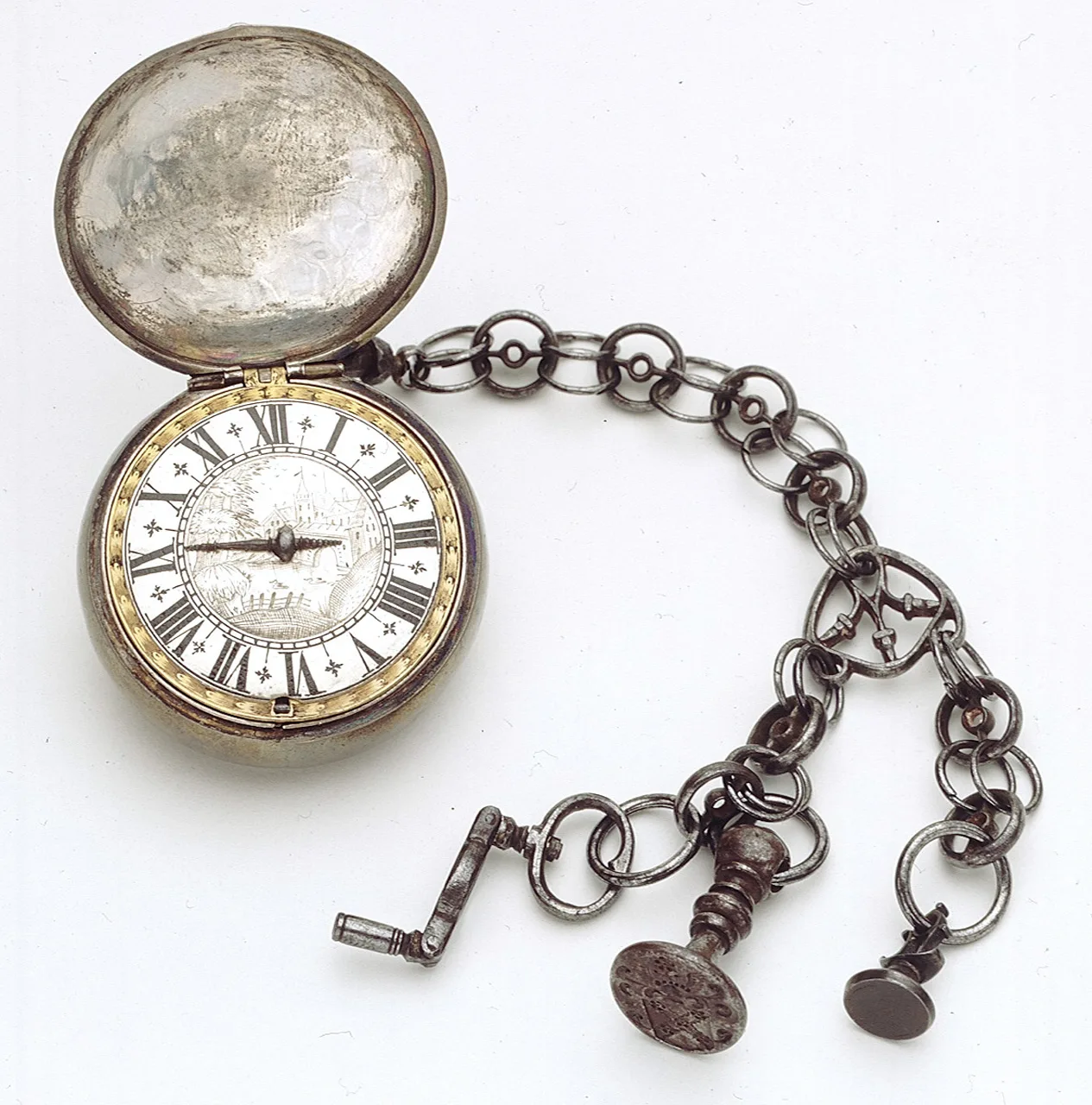 Pocket watch and chain — تصویر رکورد یوروپیانا