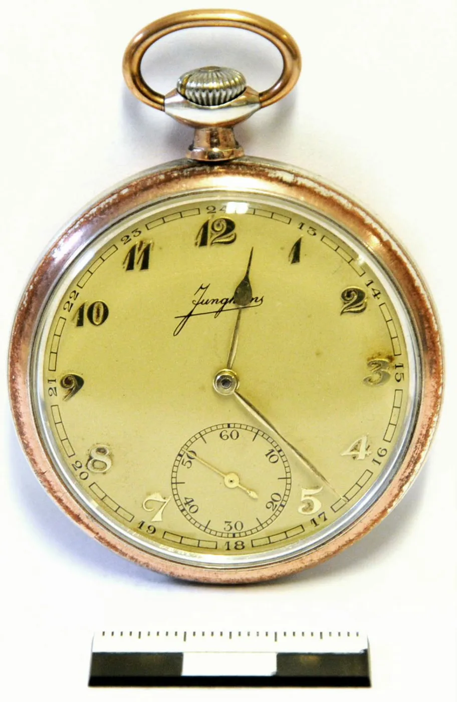 Taschenuhr zur Erinnerung an eine 25-jährige Dienstzeit, Zechen Graf Bismarck und Königsgrube — تصویر رکورد یوروپیانا