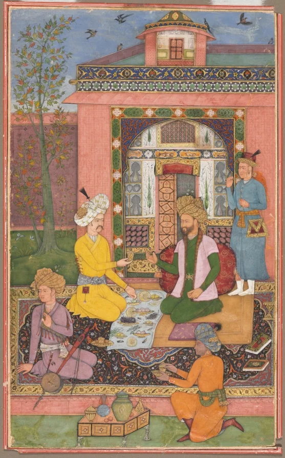 A Royal Picnic on a Terrace — تصویر رکورد موزهٔ هنر کلیولند (دسترسی آزاد)