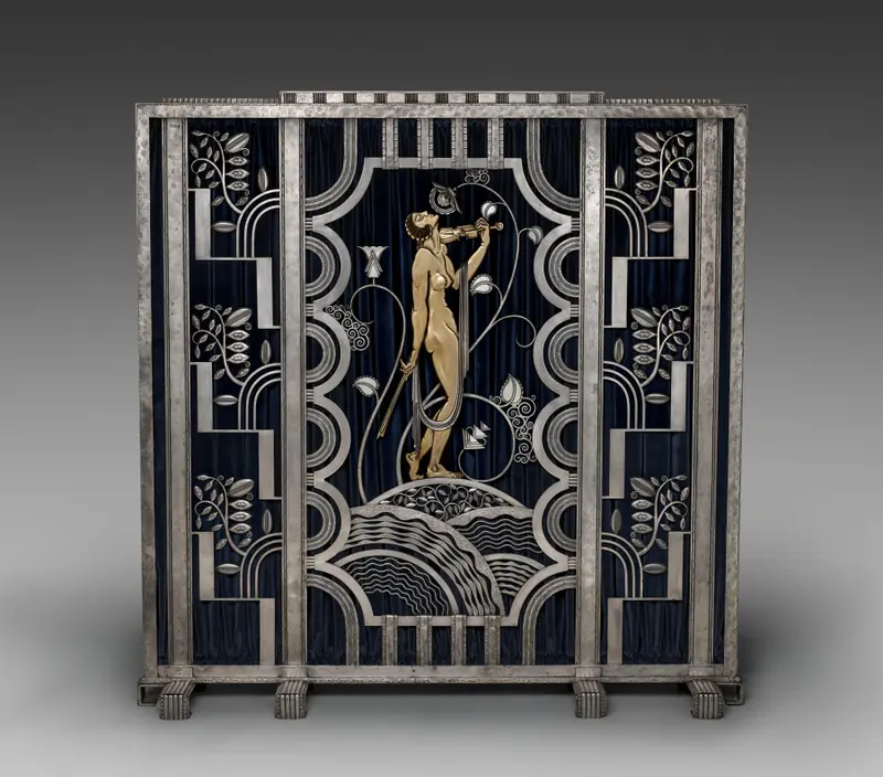 Muse with Violin Screen — تصویر رکورد موزهٔ هنر کلیولند (دسترسی آزاد)