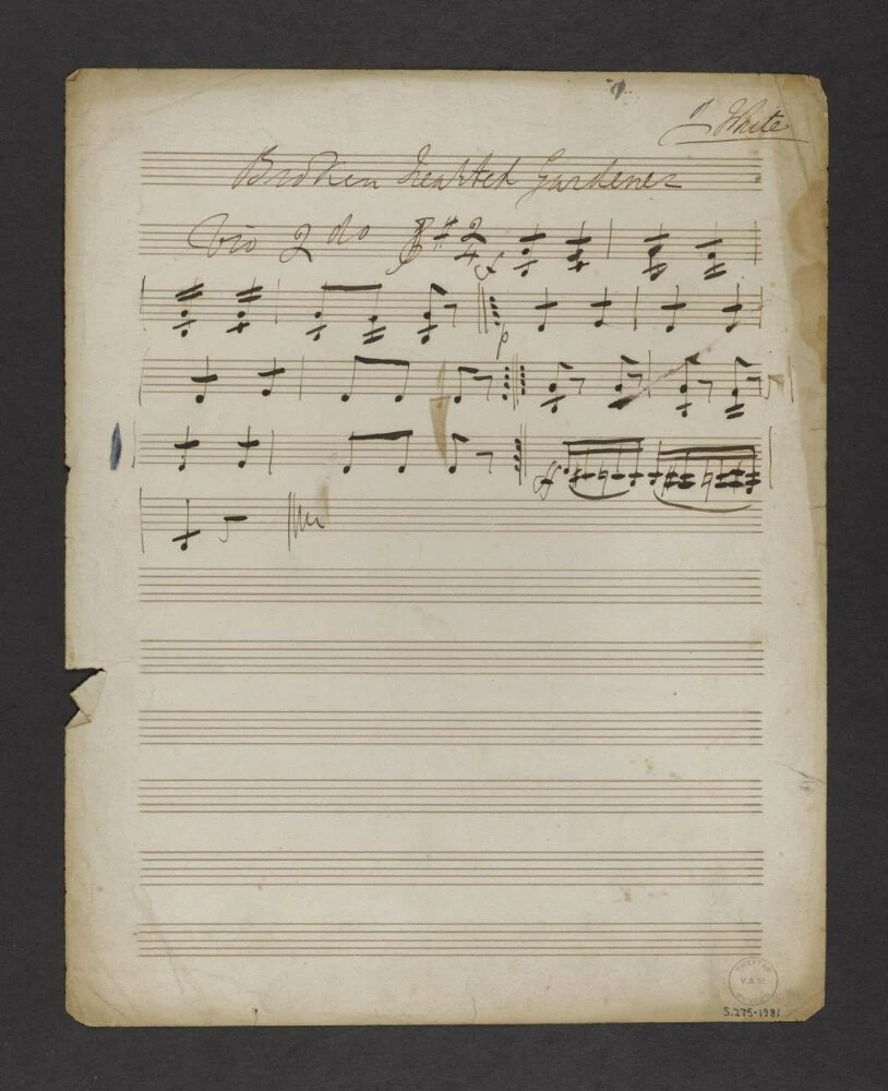 Sheet music — تصویر رکورد موزهٔ ویکتوریا و آلبرت