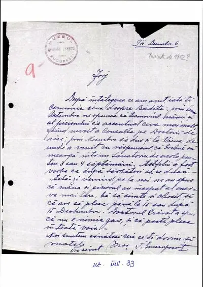 Scrisoare trimisă de preotul Ion Enescu nepotului său George Enescu — تصویر رکورد یوروپیانا