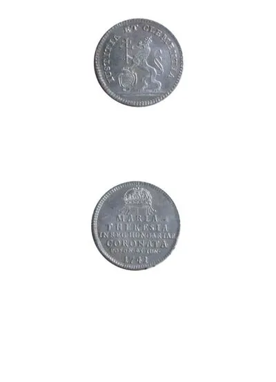 Medalie (jeton) dedicată încoronării Mariei Teresia ca regină a Ungariei — تصویر رکورد یوروپیانا — شمارهٔ رکورد aebc2657