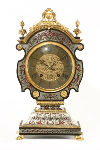 Tischuhr, Tête de poupée, Baltazar Martinot, Paris um 1700 — تصویر رکورد یوروپیانا
