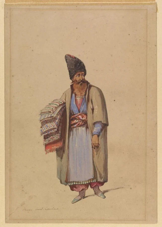 Persian Shawl-Merchant — تصویر رکورد موزهٔ ویکتوریا و آلبرت