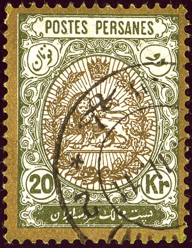 1911 20Krans Iran Lion DC Yv283 Mi302 — تصویر از ویکی‌انبار