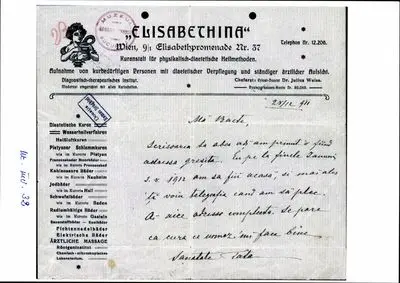 Scrisoare trimisă de Costache Enescu fiului său George Enescu — تصویر رکورد یوروپیانا