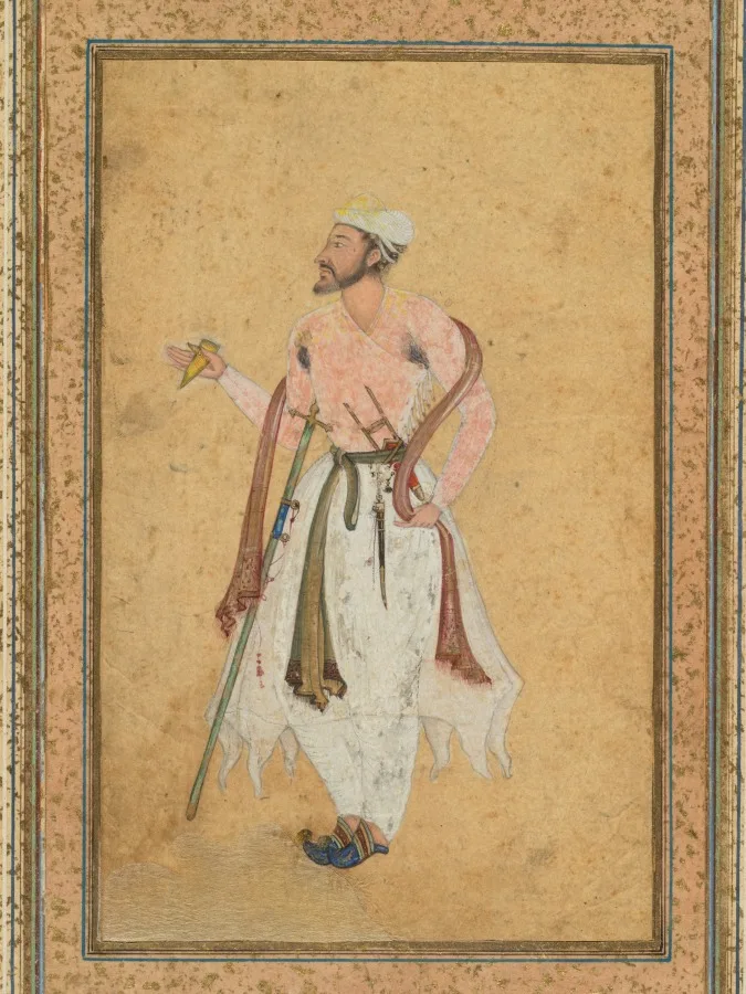 A Mughal courtier — تصویر رکورد موزهٔ هنر کلیولند (دسترسی آزاد)