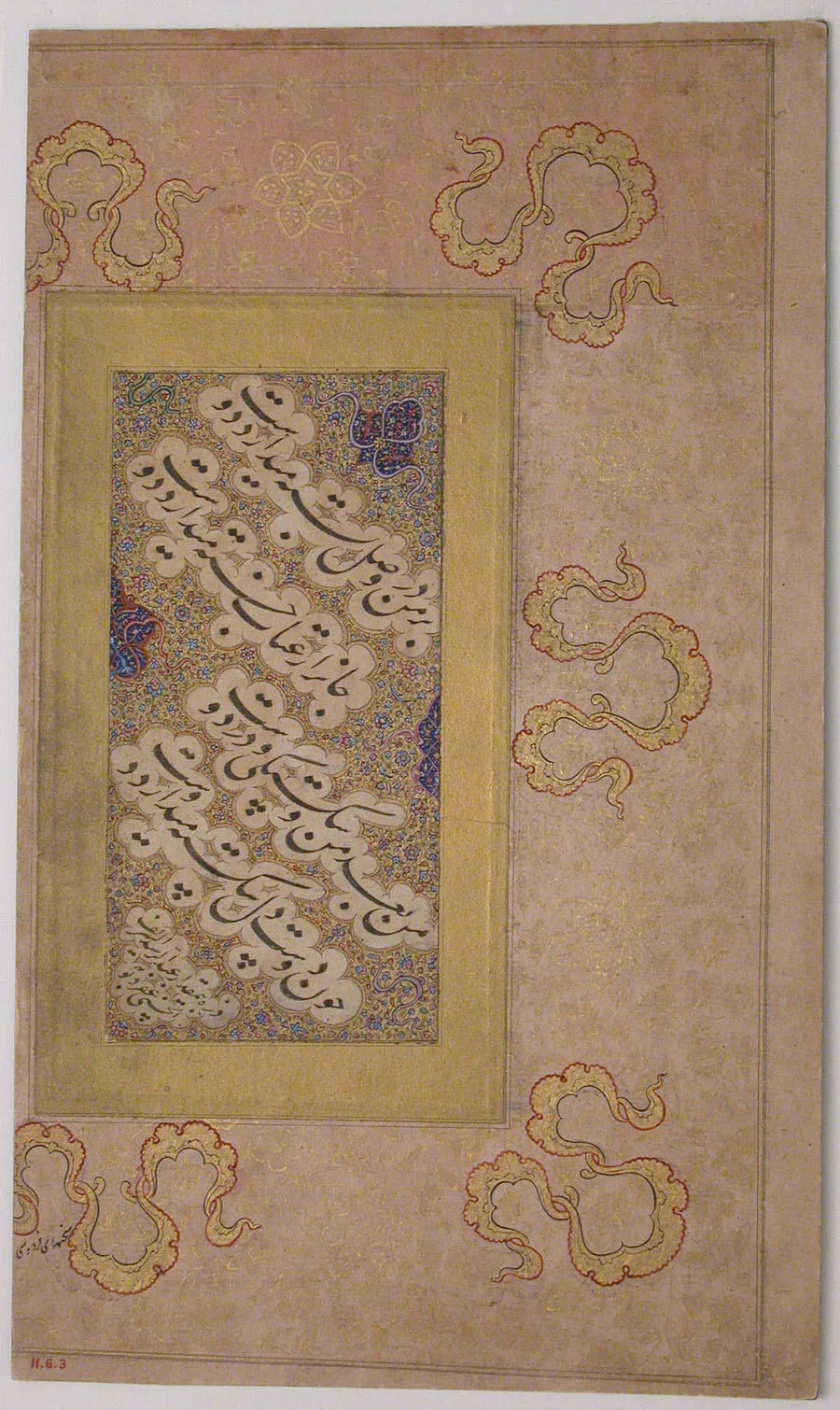 Page of Calligraphy — تصویر رکورد موزهٔ متروپولیتن (دسترسی آزاد)