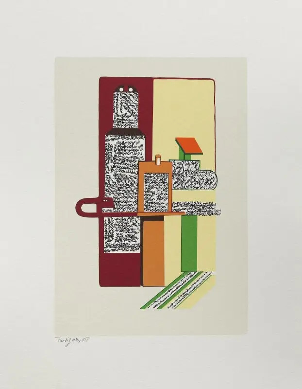 Screenprint: Untitled — تصویر رکورد موزهٔ ویکتوریا و آلبرت — شمارهٔ رکورد ME.64-2023