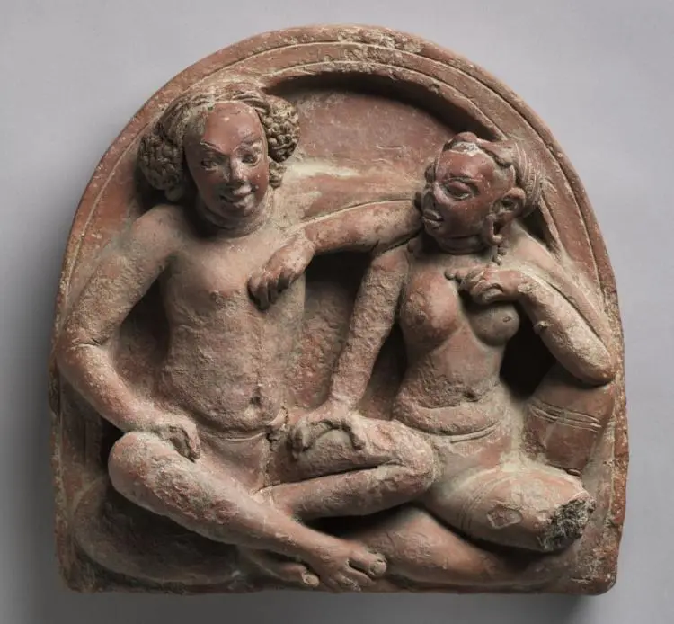 Amorous Couple (Mithuna) — تصویر رکورد موزهٔ هنر کلیولند (دسترسی آزاد)