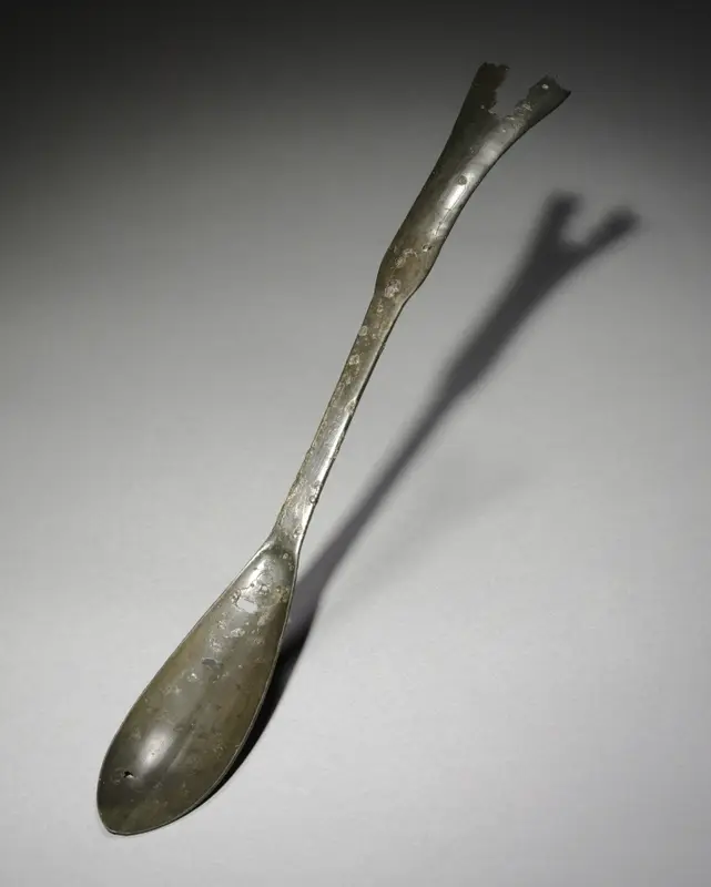 Spoon with Fish-Tail Design — تصویر رکورد موزهٔ هنر کلیولند (دسترسی آزاد)