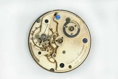 Taschenuhrwerk, Wilhelm Friedrich Schöchlin, Furtwangen, um 1860 — تصویر رکورد یوروپیانا