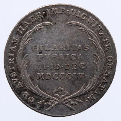 Medalie (jeton) dedicată ridicării Austriei la rang de imperiu — تصویر رکورد یوروپیانا