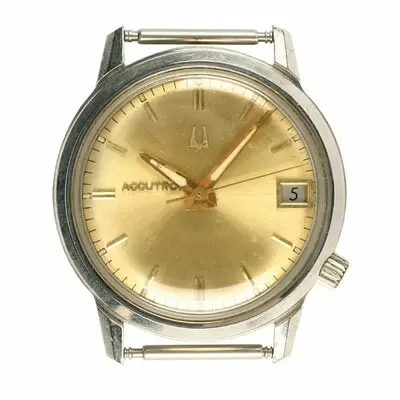 Armbanduhr, Bulova, USA/Taiwan 1975 (Werk) 1976 (Gehäuse) — تصویر رکورد یوروپیانا