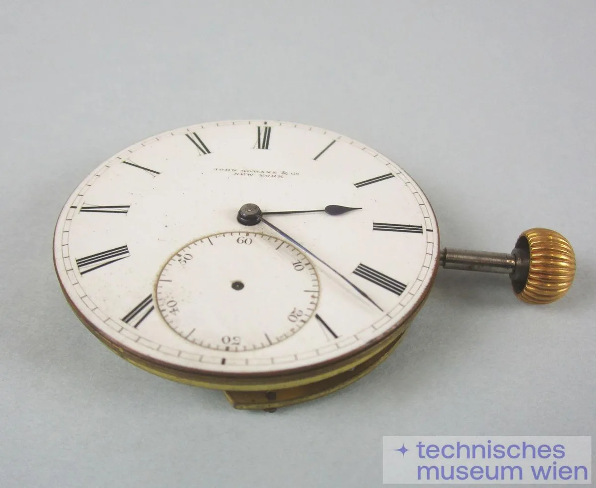 Taschenuhr mit Emailzifferblatt, Spitzzahnankergang, Kronenaufzug — تصویر رکورد یوروپیانا