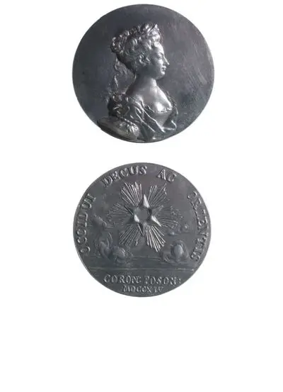 Medalie dedicată încoronării Elisabetei Christina ca regină a Ungariei — تصویر رکورد یوروپیانا