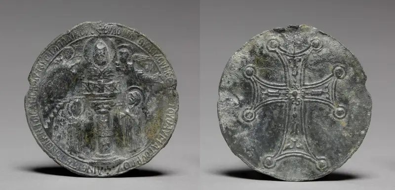 Pilgrim's Medallion with Saint Symeon the Younger — تصویر رکورد موزهٔ هنر کلیولند (دسترسی آزاد) — شمارهٔ رکورد 1972.52