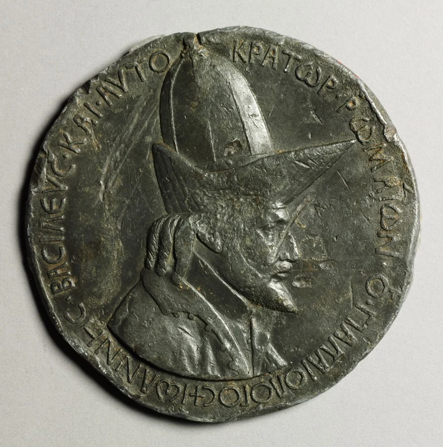 Portrait of John VIII Palaeologus, Emperor of Constantinople, 1424-1428 (obverse) and (reverse) — تصویر رکورد موزهٔ هنر کلیولند (دسترسی آزاد)