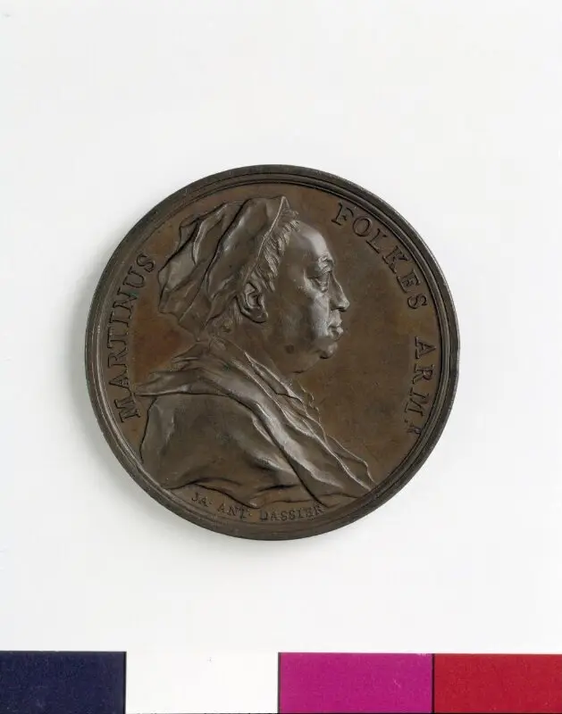 Medal: Martin Folkes — تصویر رکورد موزهٔ ویکتوریا و آلبرت