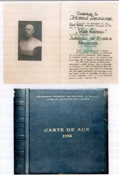 Cartea de aur a Reuniunii de Cântări și Muzică „Vasile Lucaciu” Satu Mare, 1934 — تصویر رکورد یوروپیانا