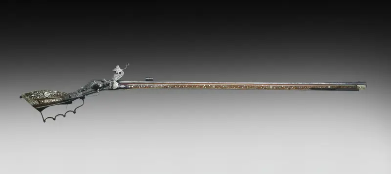 Tschinki (Wheel-Lock Hunting Rifle) — تصویر رکورد موزهٔ هنر کلیولند (دسترسی آزاد)