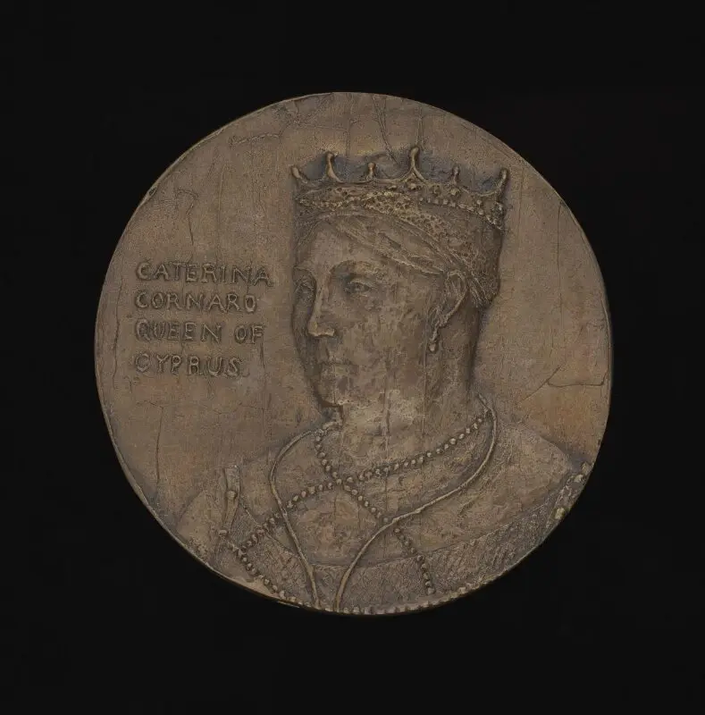 Medal: Caterina Cornaro Queen of Cyprus — تصویر رکورد موزهٔ ویکتوریا و آلبرت