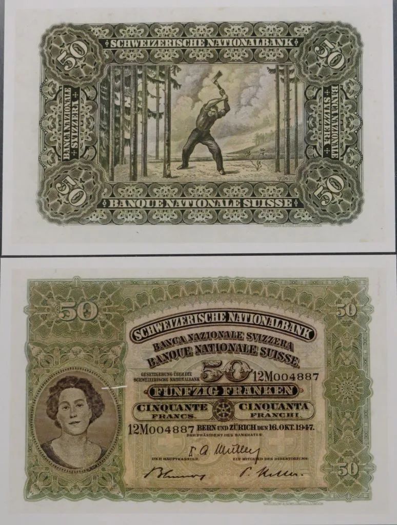 Banknote Fr 50, historisch 1911 — تصویر رکورد یوروپیانا
