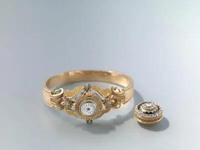 Armband met verwisselbaar horloge met cilindergang, ‘a double usage’ — تصویر رکورد یوروپیانا
