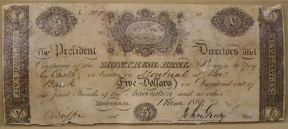 پشت اسکناس — 5 dollar کانادا