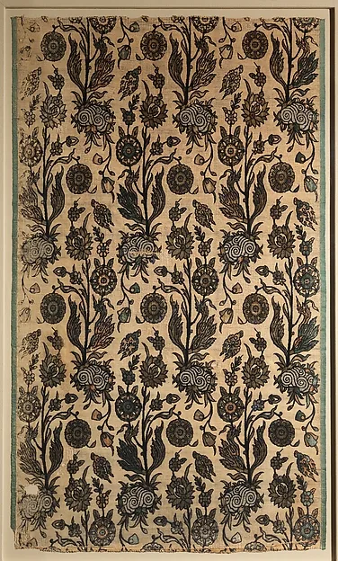 Velvet Panel with Flowering Plants — تصویر رکورد موزهٔ متروپولیتن (دسترسی آزاد)