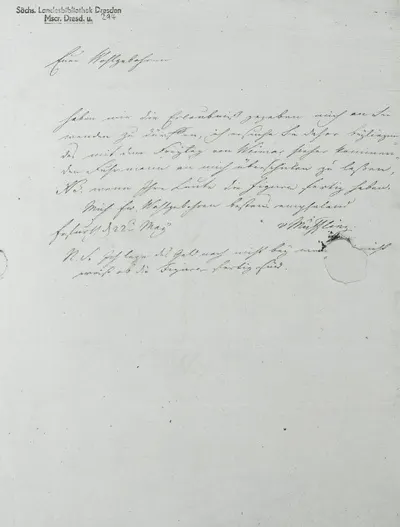 Brief vom 22. Mai 1807 — تصویر رکورد یوروپیانا