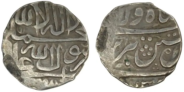 روی و پشت «۱۰۰ دینار — شاه سلطان حسین صفوی، ۱۷۲۰–۱۷۲۲ م» — عکس رکورد کاتالوگ نومیستا