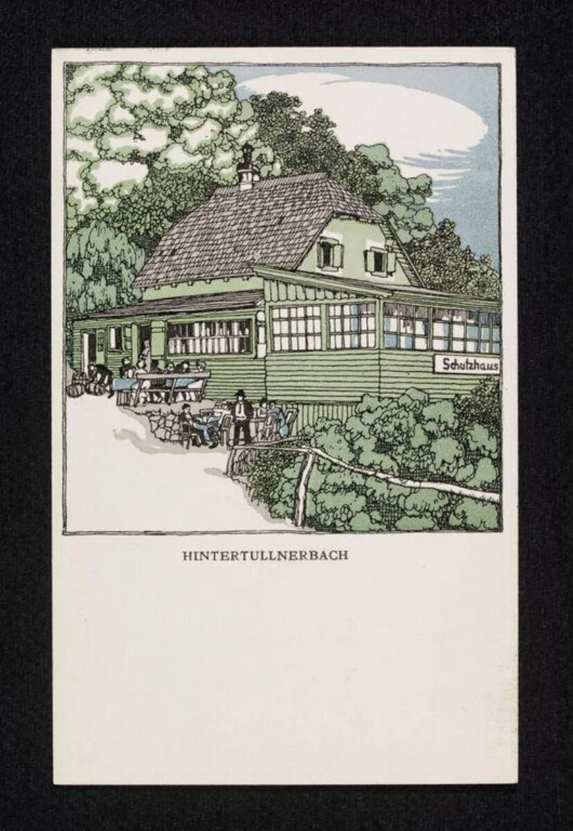 Hintertullnerbach : Wiener Werkstätte series no. 657 — تصویر رکورد موزهٔ ویکتوریا و آلبرت