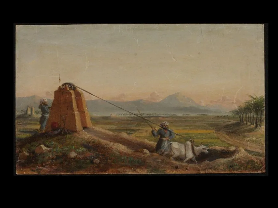 Method of Raising Water for Irrigation, al-Bushire, in the Persian Gulf — تصویر رکورد موزهٔ ویکتوریا و آلبرت