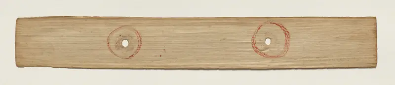 Leaf from a Buddhist Manuscript (verso) — تصویر رکورد موزهٔ هنر کلیولند (دسترسی آزاد) — شمارهٔ رکورد 1949.227.20.b