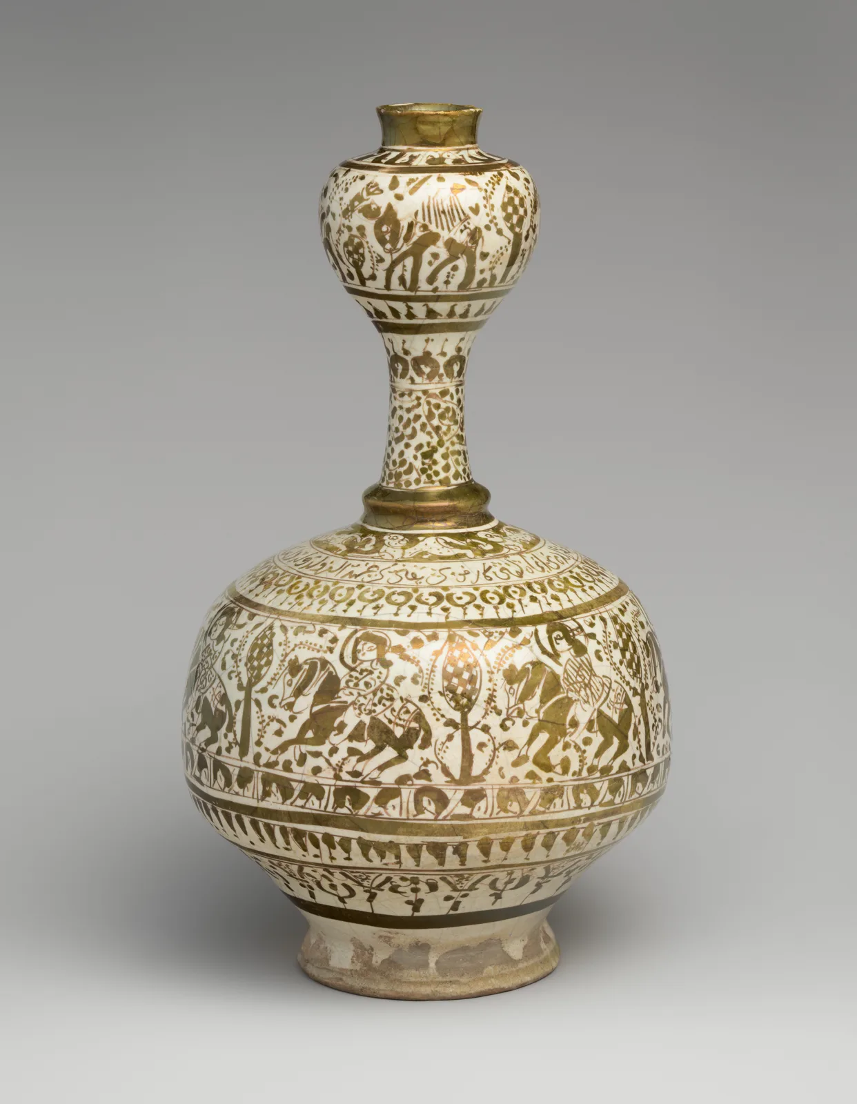Bottle with Bulb-Shaped Neck — تصویر رکورد موزهٔ متروپولیتن (دسترسی آزاد)