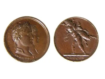 Medalie (jeton) dedicată căsătoriei lui Napoleon cu Maria Luisa — تصویر رکورد یوروپیانا