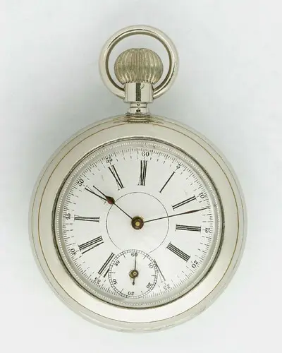 Taschenuhr, Jahresuhrenfabrik AG, Triberg, um 1900. — تصویر رکورد یوروپیانا