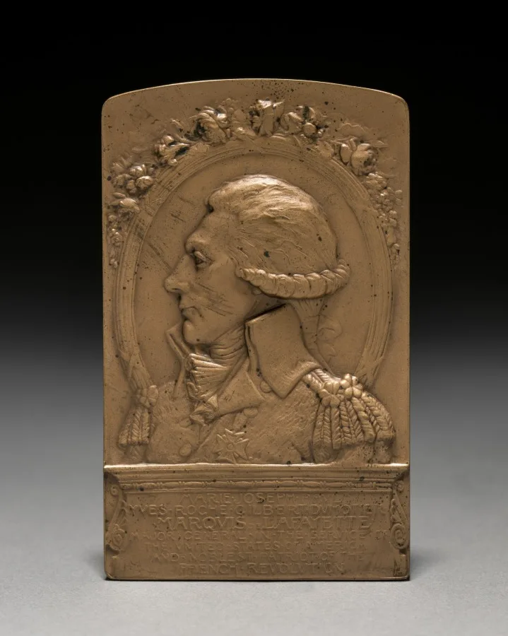 Medal: Lafayette (obverse) — تصویر رکورد موزهٔ هنر کلیولند (دسترسی آزاد)