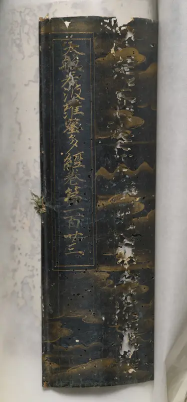 Volume from the Great Perfection of Wisdom Sutra — تصویر رکورد موزهٔ هنر کلیولند (دسترسی آزاد) — شمارهٔ رکورد 1969.130.2.f