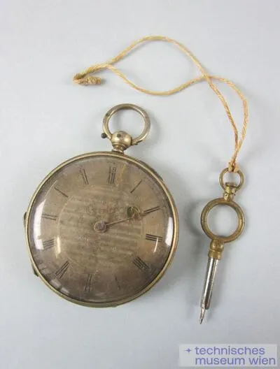Taschenuhr mit Zylinderhemmung, Steckschlüsselaufzug, Silbergehäuse — تصویر رکورد یوروپیانا