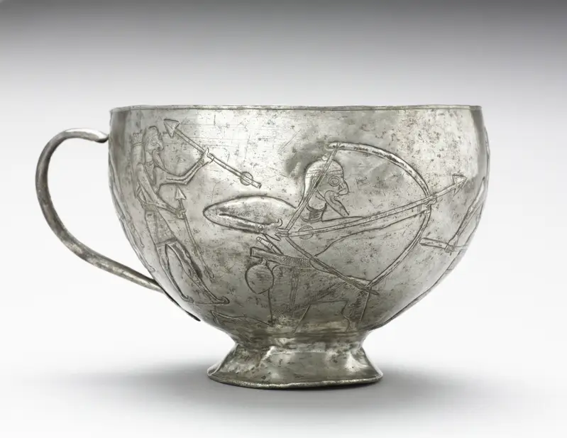 Lion Hunting Cup — تصویر رکورد موزهٔ هنر کلیولند (دسترسی آزاد)