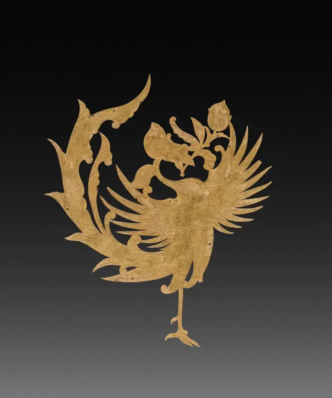 Textile Ornament(?): Phoenix — تصویر رکورد موزهٔ هنر کلیولند (دسترسی آزاد)