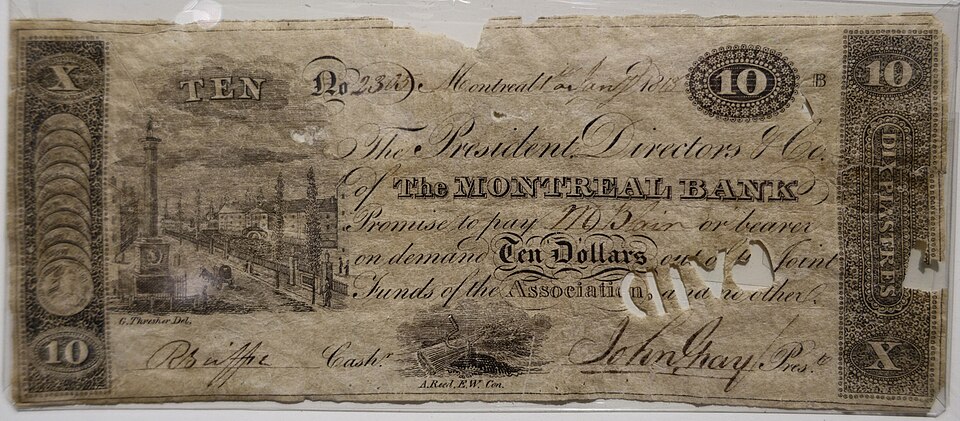 پشت اسکناس — 10 dollar کانادا