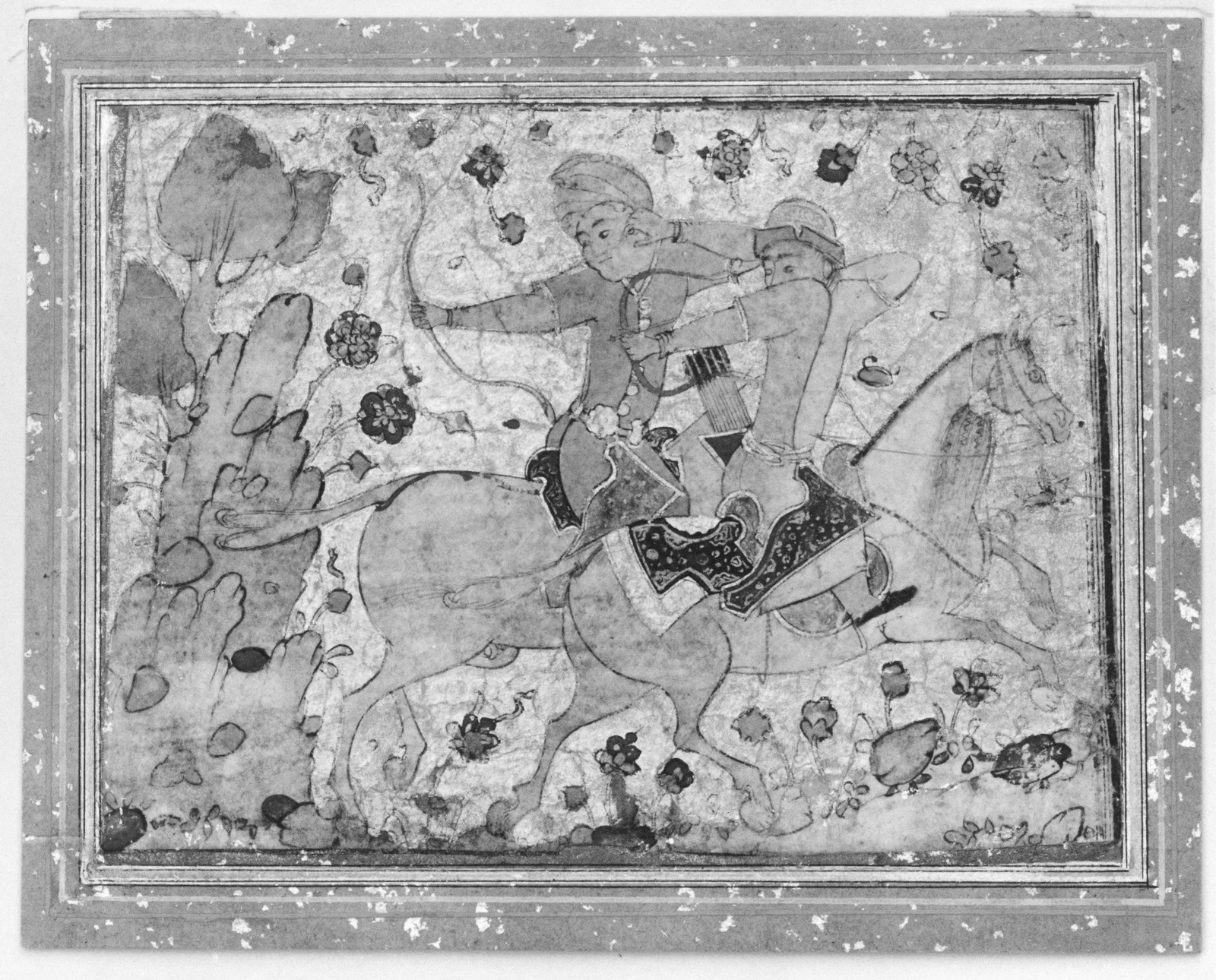 دو جنگجوی سوار — نمای تکمیلی ثبت‌شده در رکورد موزه