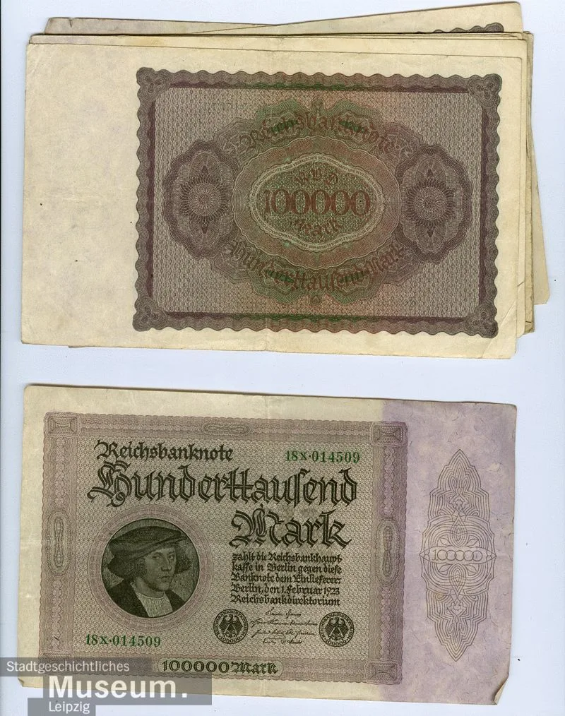 Reichsbanknote über 100. 000 Mark — تصویر رکورد یوروپیانا