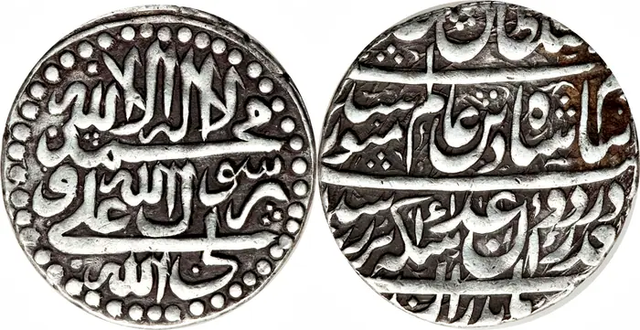روی و پشت «۴ شاهی — عادل‌شاه افشار، ۱۷۴۸ م» — عکس رکورد کاتالوگ نومیستا