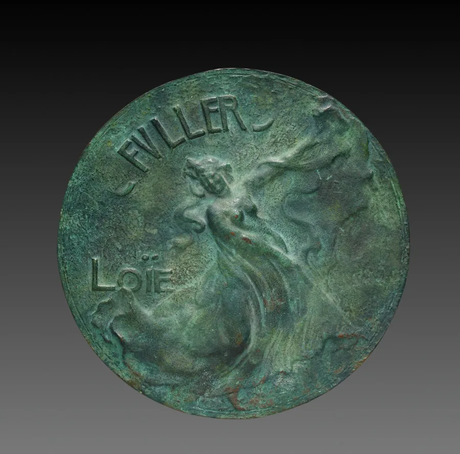 Medal: Loïe Fuller (obverse) — تصویر رکورد موزهٔ هنر کلیولند (دسترسی آزاد)