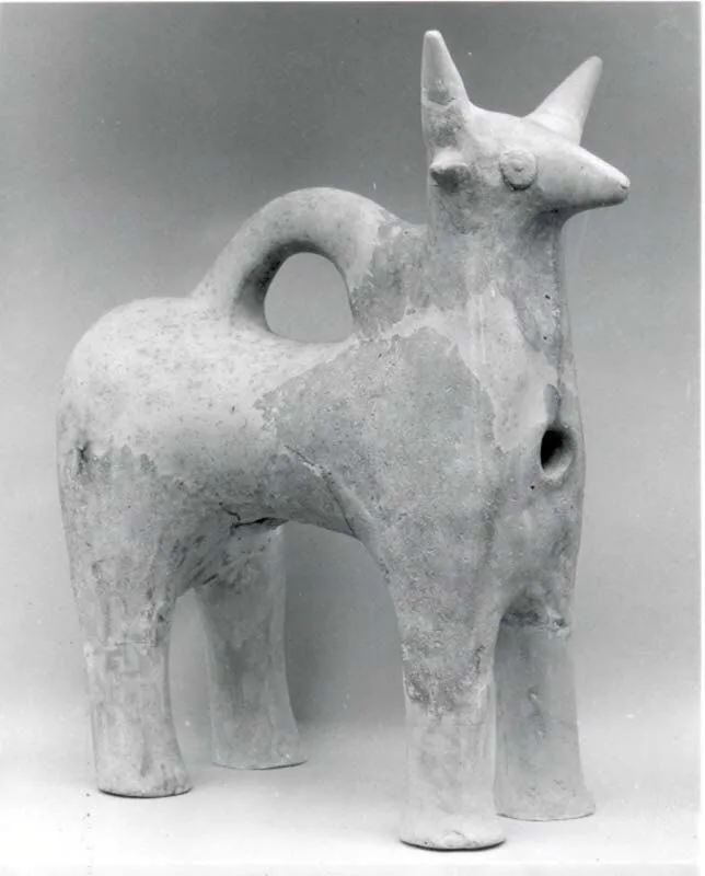 Vessel in form of horned quadruped — تصویر رکورد موزهٔ متروپولیتن (دسترسی آزاد)